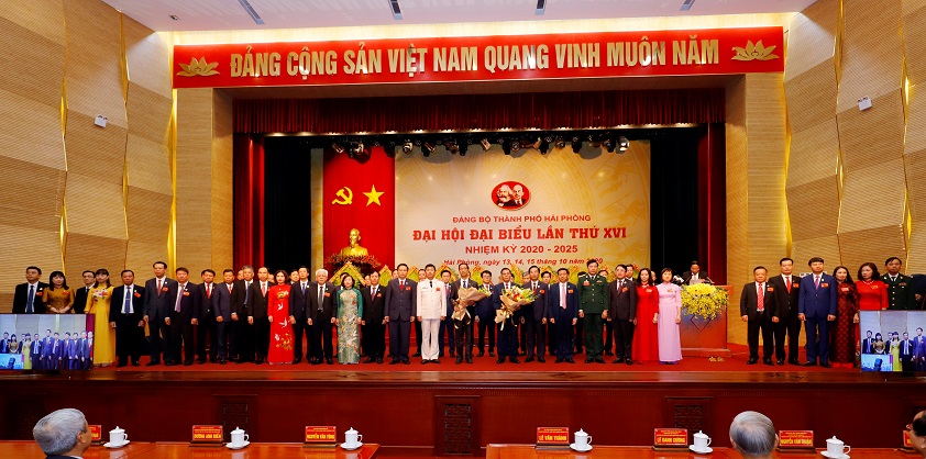 Bế mạc Đại hội XVI Đảng bộ thành phố Hải Phòng, nhiệm kỳ 2020-2025